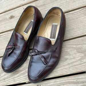 JOHNSTON & MURPHY MEN'S 11 QUALITY LEATHER UPPER LINING SOLES LOAFERS USA SHOES